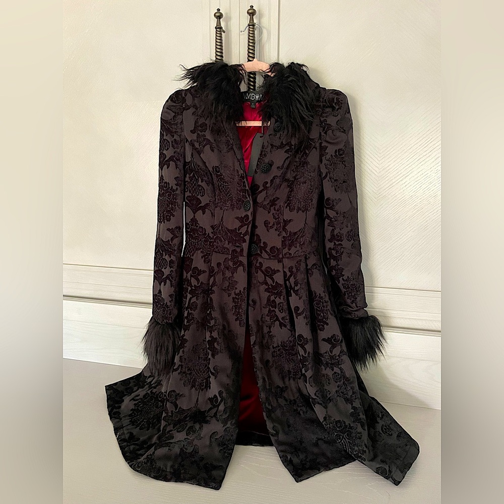 NWT DollsKill/Widow Brocade Coat